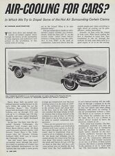 1964 Chevy Corvair Vintage Magazine Article Ad Monza Spyder 500 700 Greenbrier picture