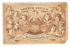 c1890 Victorian Trade Card Imperial Granum, Druggist, Childrens Food picture