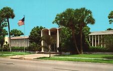 Postcard FL Vero Beach Florida Indian River County Library Vintage PC H7336 picture