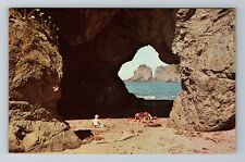 WA-Washington, Sea Cave, Washington Seacoast, Antique, Vintage Souvenir Postcard picture