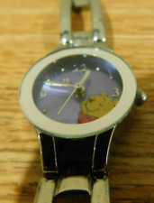 VTG Disney MU0933Winnie The Pooh Butterfly Stainless Steel Wrist Watch * READ * picture