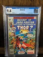 What If #10 CGC 9.4 White Pages Newsstand First Thor Jane Foster NM No Reserve picture