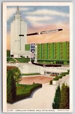 Chicago Illinois International Expo Carillon Tower Hall Of Science WB Postcard picture