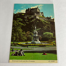 Charles Skilton Ross Fountain Edinburgh’s Princes Street Gardens Castle Postcard picture