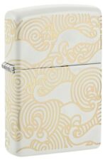 Zippo 48909 Windproof 360 Degree Engraved Wave Pattern Lighter, New In Box picture