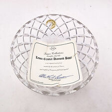 Vintage LENOX Bowl Lead Crystal Diamond with Certificate 5
