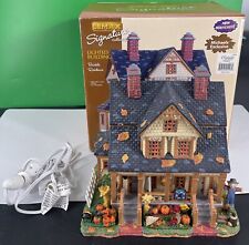 RETIRED Lemax Signature Brickle Residence Lighted Village Harvest Christmas Fall picture