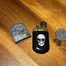 Vintage Old Fashioned Refillable Lighter With Skull Logo Very Nice picture