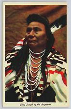 Chief Joseph Nez Perce Tribe Native American Indian Wallowa OR Vtg Postcard C13 picture