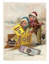 c1890's Victorian Trade Card Stickney & Poor's, Mustards, Spices & Extracts picture