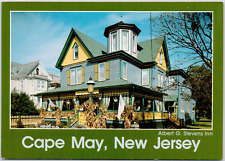 Albert G Stevens Inn Cape May New Jersey Victorian Bed Breakfast VTG Postcard picture