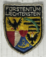 Vintage Shield Patch From Furstentum Liechtenstein - Europe Collectible Patch picture