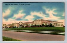 De Queen AR, High School Building,  Arkansas Vintage Postcard picture