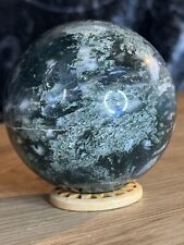 Deep Green Moss Agate Sphere High Quality Natural Crystal  picture