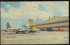 Offutt Air Force Base Omaha Nebraska Flight Line Hangar T33 Postcard  1960 USAF picture