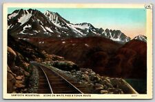 Sawtooth Mountains White Pass Yukon Route Mountainous Idaho C1915 Postcard J5 picture