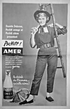 1957 PSCHITT BITTER ORANGE LEMON QUALITY PRESS ADVERTISEMENT PERRIER - D.DELORME picture
