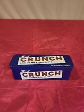 Nestle Crunch Candy Bar Original Metal Tin Can Hinged Box picture