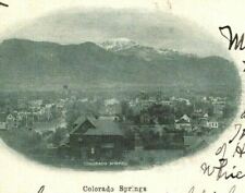 1905 Colorado Springs Aerial Birdseye View Postcard picture