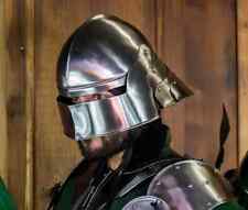 Handmade Hansel German Sallet Helmet - 18 Gauge Steel, Medieval Gift picture