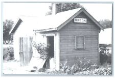 c1960's Hinton Iowa IA Railroad Exterior Train Depot Station RPPC Photo Postcard picture