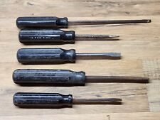 Vintage Irwin Slotted Screwdriver Set - All USA Made - Set Of 5 -  picture