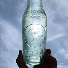 RICHMOND VA - EAGLE - Home Brewing Co Virginia Slug Plate Embossed Beer Bottle picture