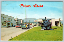 c1960s Palmer Alaska Street View Vintage Postcard picture