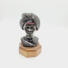 Vintage Bronze Casper Darare Bronze African Xhosa Female Woman Sculpture Signed picture