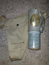 WWII Era US Civil Defense Gas Mask and Carry Bag picture
