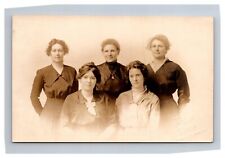 Postcard 1914 RPPC Young Women Family Portrait Washington State Edwardian picture