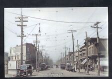 REAL PHOTO PLYMOUTH PENNSYLVANIA PA. DOWNTOWN STREET SCENE POSTCARD COPY picture