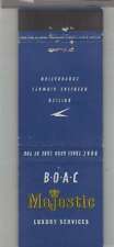 Matchbook Cover - Aviation Related - BOAC Airways Majestic Luxury Services picture