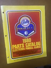 1980 & 1980-1 BALLY PINBALL PARTS CATALOG You Get Both Manuals picture