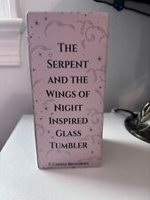 Serpent And The Wings Of Night Inspired Glass Tumbler Bookish Box Exclusive picture