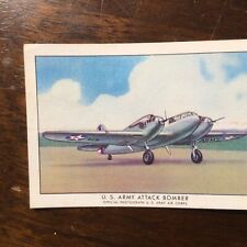 1940-42 T87 Wings Cigarettes Series A #2 Attack Bomber EXC+ *PERFECTLY CENTERED* picture