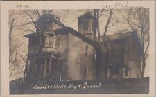 Lambertville High School New Jersey 1906 RPPC Photo Postcard picture