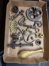 Lot of old gas lighting parts/pieces Brass fittings valves wow L@@K picture