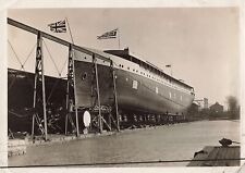 Hamonic Steamship 1909 Launching Press Photo Canadian Shipyard Great Lakes *Am9b picture