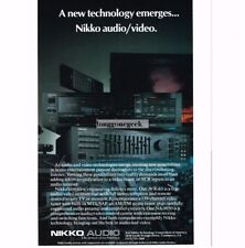 1987 Nikko Audio AVR-65 Audio Video Receiver Stereo Hi-Fi Vintage Ad  picture