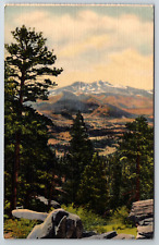 c1960s Longs Peak Rocky Mountain Colorado Park Vintage Linen Postcard picture