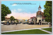 Vintage Postcard Looking East on Orchard Street, Old Orchard Maine picture