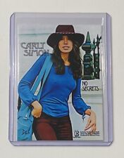 Carly Simon Limited Edition Artist Signed “No Secrets” Trading Card 2/10 picture