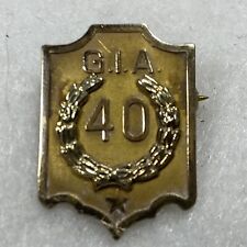 10k Yellow Gold G.I.A. 40 Year  Lapel Pin picture