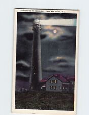 Postcard Lighthouse By Moonlight Cape May Point New Jersey USA picture