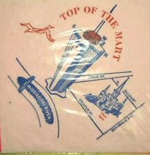 Vtg New Orleans napkin paper Top Of The Mart Souvenir scrapbook Louisiana  picture