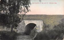 Monroe WI~CM&StP East Trestle~Chicago Milwaukee & St Paul Railroad Bridge~1911 picture