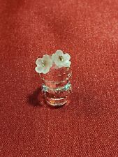 Swarovski Crystal 1988 L.E. SCS Renewal Gift Mini Cactus Figurine 2 Flowers picture