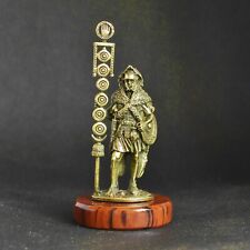 Art Deco Solid Bronze Roman Signifer Standard Bearer w signum Statuette Figurine picture