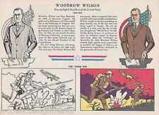 Woodrow Wilson First World War Vintage Graphic Illustration Print picture